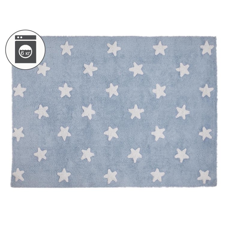 Ковер Stars голубой с белым 120*160 Lorena Canals