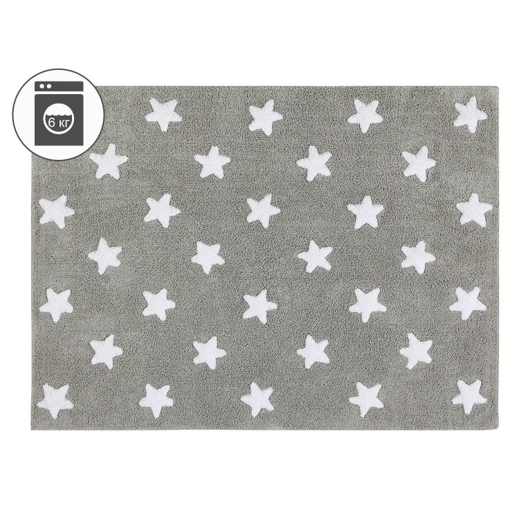Ковер Stars серый с белым 120*160 Lorena Canals