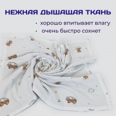 Плед для новорожденного Мишки (100/130)