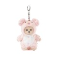 Lina Медведь молочный в костюмчике Хрюшка брелок XS (±15 см) от TeddyTales Lina Медведь молочный в костюмчике Хрюшка брелок XS (±15 см) от TeddyTales