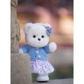 Lina Медведь Незабудка пудинговый цвет с костюмом S (±20 см) от TeddyTales Lina Медведь Незабудка пудинговый цвет с костюмом S (±20 см) от TeddyTales