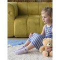 Хлопковый ковер Lillaland COLORFUL WHITE BLUE D140 от LILLALAND