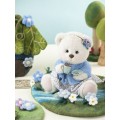 Lina Медведь Незабудка пудинговый цвет с костюмом M (±30 см) от TeddyTales Lina Медведь Незабудка пудинговый цвет с костюмом M (±30 см) от TeddyTales