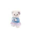 Lina Медведь Незабудка пудинговый цвет с костюмом S (±20 см) от TeddyTales Lina Медведь Незабудка пудинговый цвет с костюмом S (±20 см) от TeddyTales