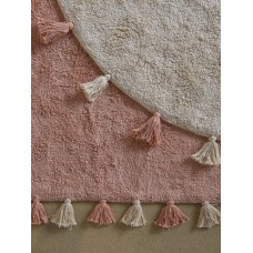 Хлопковый ковер Lillaland COLORFUL WHITE PINK D140