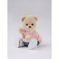 Розовый комплект с сердцем M (розовая игрушка+синие штаны) от TeddyTales Розовый комплект с сердцем M (розовая игрушка+синие штаны) от TeddyTales