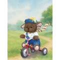 Lina Щенок Фил в одежде S (±20 см) кучерявый коричневый цвет от TeddyTales