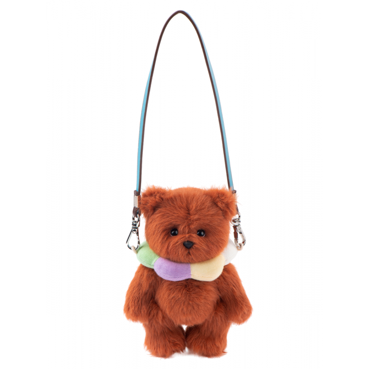 Lina Медведь Карманная серия Радужный цветочный медведь XS (±15 см) каштановый цвет от TeddyTales Lina Медведь Карманная серия Радужный цветочный медведь XS (±15 см) каштановый цвет от TeddyTales