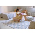 Подушка-пуф Шахматы серо-голубой 20*40*40 Lorena Canals