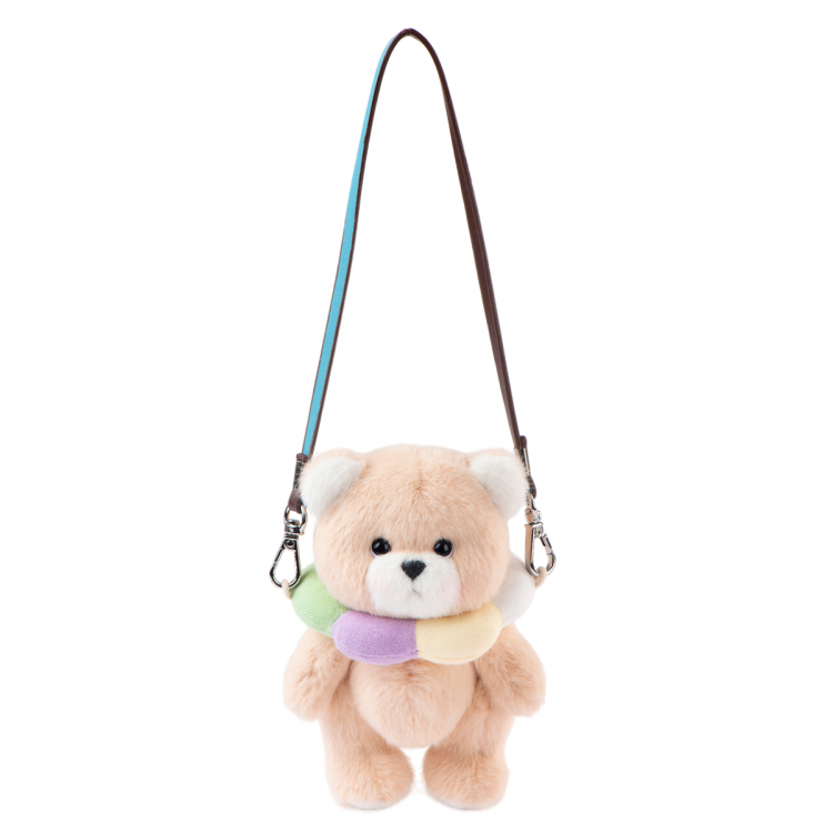 Lina Медведь Карманная серия Радужный цветочный медведь XS (±15 см) молочный цвет от TeddyTales Lina Медведь Карманная серия Радужный цветочный медведь XS (±15 см) молочный цвет от TeddyTales