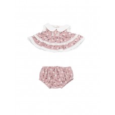 Комплект S с розовой звёздной юбкой