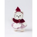 Lina Медведь белый в Костюме Красная шапочка брелок  XS (±15 см) от TeddyTales