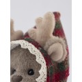 Lina Олень с красным плащом XS (±15 см) от TeddyTales Lina Олень с красным плащом XS (±15 см) от TeddyTales