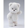Lina Медведь (длинная шерсть) M (±30 см)  белый цвет от TeddyTales