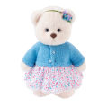 Lina Медведь Незабудка пудинговый цвет с костюмом M (±30 см) от TeddyTales Lina Медведь Незабудка пудинговый цвет с костюмом M (±30 см) от TeddyTales