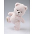 Lina Медведь (длинная шерсть) M (±30 см) молочно-розовый цвет от TeddyTales
