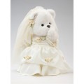 Lina Медведь белый в Винтажном платье невесты M (±30 см) от TeddyTales
