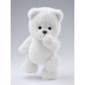 Lina Медведь (длинная шерсть) M (±30 см)  белый цвет от TeddyTales
