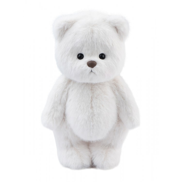Lina Медведь (длинная шерсть) M (±30 см)  белый цвет от TeddyTales