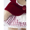 Lina Медведь молочный в Костюме Красная шапочка брелок XS (±15 см) от TeddyTales Lina Медведь молочный в Костюме Красная шапочка брелок XS (±15 см) от TeddyTales