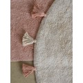 Хлопковый ковер Lillaland COLORFUL WHITE PINK D140 от LILLALAND