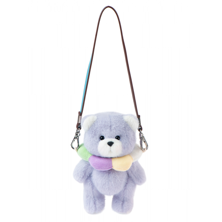 Lina Медведь Карманная серия Радужный цветочный медведь XS (±15 см) фиолетовый цвет от TeddyTales Lina Медведь Карманная серия Радужный цветочный медведь XS (±15 см) фиолетовый цвет от TeddyTales