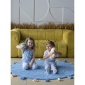 Хлопковый ковер Lillaland COLORFUL BLUE D140 от LILLALAND