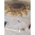Круглая интерьерная подушка Подсолнух 90*90 от Lorena Canals