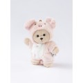 Lina Медведь молочный в костюмчике Хрюшка брелок XS (±15 см) от TeddyTales Lina Медведь молочный в костюмчике Хрюшка брелок XS (±15 см) от TeddyTales
