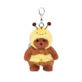 Lina Медведь каштановый Пчелка брелок XS (±15 см) от TeddyTales Lina Медведь каштановый Пчелка брелок XS (±15 см) от TeddyTales