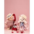 Lina Медведь белый Сладкая парочка в платье M (±30 см) от TeddyTales