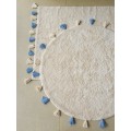 Хлопковый ковер Lillaland COLORFUL WHITE BLUE 120*180 от LILLALAND