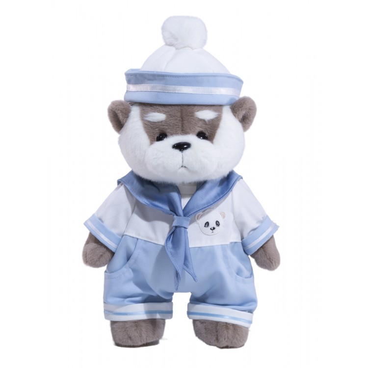 Lina Выдра Оскар серая в костюме размер M (±30 см) от TeddyTales