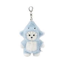 Lina Медведь молочный в костюмчике Акула брелок XS (±15 см)