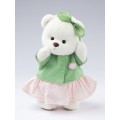 Lina Медведь Счастье белый с зеленым топиком и розовой юбочкой M (±30 см) от TeddyTales Lina Медведь Счастье белый с зеленым топиком и розовой юбочкой M (±30 см) от TeddyTales