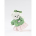 Lina Медведь Счастье белый с зеленым топиком и розовой юбочкой-брелком XS (±15 см) от TeddyTales Lina Медведь Счастье белый с зеленым топиком и розовой юбочкой-брелком XS (±15 см) от TeddyTales