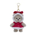 Lina Медведь молочный в Плаще с бантом брелок XS (±15 см) от TeddyTales Lina Медведь молочный в Плаще с бантом брелок XS (±15 см) от TeddyTales