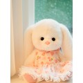 Lina Зайка белый цвет в платье с сердечками брелок XS (±15 см) от TeddyTales Lina Зайка белый цвет в платье с сердечками брелок XS (±15 см) от TeddyTales
