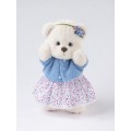 Lina Медведь Незабудка пудинговый цвет с костюмом M (±30 см) от TeddyTales Lina Медведь Незабудка пудинговый цвет с костюмом M (±30 см) от TeddyTales