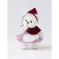 Lina Медведь белый в Костюме Красная шапочка брелок  XS (±15 см) от TeddyTales