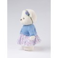 Lina Медведь Незабудка пудинговый цвет с костюмом M (±30 см) от TeddyTales Lina Медведь Незабудка пудинговый цвет с костюмом M (±30 см) от TeddyTales