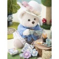 Lina Медведь Незабудка пудинговый цвет с костюмом M (±30 см) от TeddyTales Lina Медведь Незабудка пудинговый цвет с костюмом M (±30 см) от TeddyTales