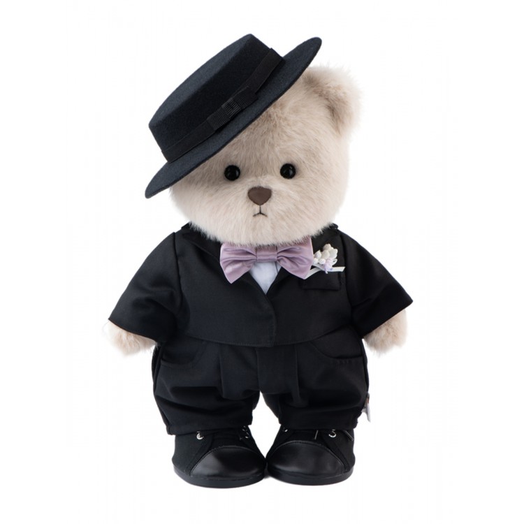 Lina Медведь молочный в Костюме Жениха M (±30 см) от TeddyTales Lina Медведь молочный в Костюме Жениха M (±30 см) от TeddyTales