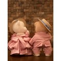 Lina Медведь молочный Сладкая парочка в костюме  M (±30 см) от TeddyTales