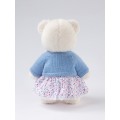 Lina Медведь Незабудка пудинговый цвет с костюмом M (±30 см) от TeddyTales Lina Медведь Незабудка пудинговый цвет с костюмом M (±30 см) от TeddyTales