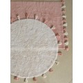 Хлопковый ковер Lillaland COLORFUL WHITE PINK D140 от LILLALAND