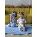 Хлопковый ковер Lillaland COLORFUL BLUE D140 от LILLALAND