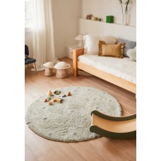 Ковер Горошек синий шалфей D140