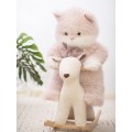 Lina Пушистый XL (±80 см) розовый цвет от TeddyTales Lina Пушистый XL (±80 см) розовый цвет от TeddyTales