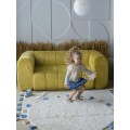 Хлопковый ковер Lillaland COLORFUL WHITE BLUE D140 от LILLALAND